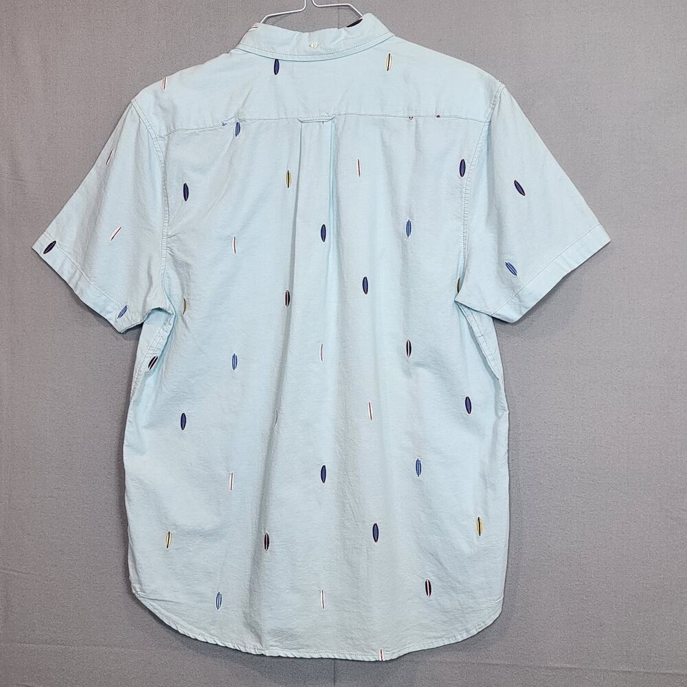 True Grit Men's Surfboard Blue Short Sleeve Button Up Size Medium‎ - Picture 3 of 6